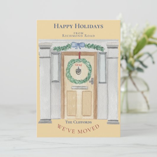 お知らせホームまたはビジネス・クリスマスの移動 シーズンカード (スタンド正面)