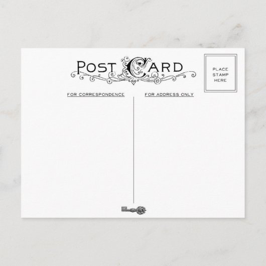 お知らせポストカードの移動 – ヴィンテージ鍵 案内ポストカード (裏面)