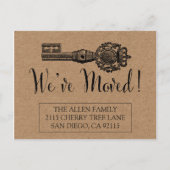 お知らせポストカードの移動 – ヴィンテージ鍵 案内ポストカード (正面)