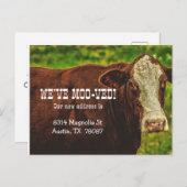 お知らせモーポストカードの移動 案内ポストカード (正面/裏面)