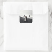 お知らせ写真のたった今結婚しました封筒用シール スクエアシール (バッグ)