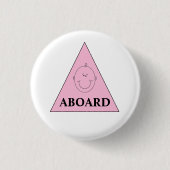 お知らせ女の子 缶バッジ (正面)