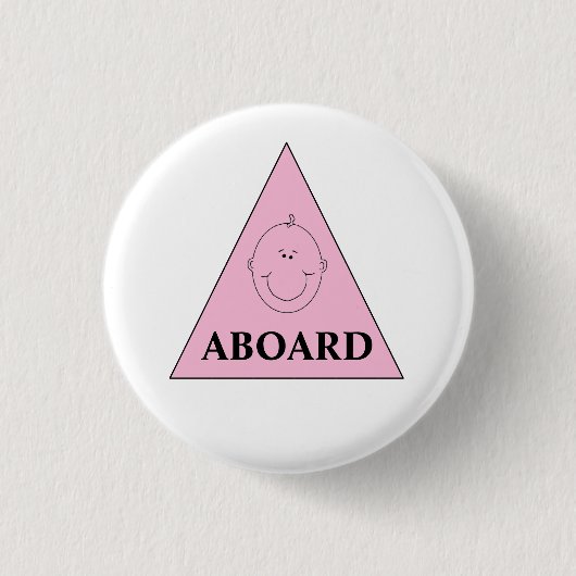 お知らせ女の子 缶バッジ (正面)