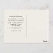 お知らせ家族の写真ビーチ ポストカード (裏面)