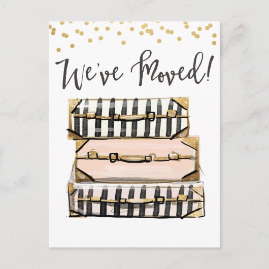 お知らせ引っ越しましたはがき 案内ポストカード (正面)