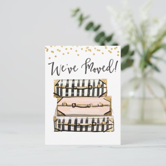 お知らせ引っ越しましたはがき 案内ポストカード (スタンド正面)