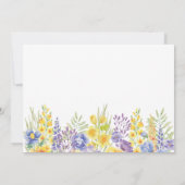 お知らせ黄色い青い紫のフローラ 案内状 (裏面)