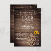 【お知らせ】カントリーウッドバレル - ヒマワリ セーブザデート (正面/裏面)