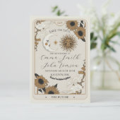 お知らせ タロット 太陽 月 揃い ウェディング カード (スタンド正面)