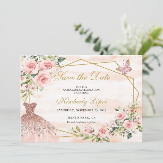 お知らせ デートの予定 ブッシュピンクの花 セーブザデート (スタンド正面)