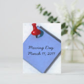 お知らせ：メモ：現実主義アート 案内ポストカード (スタンド正面)