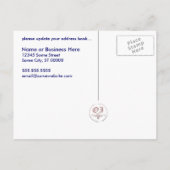 お知らせ:レトロなストライプ 案内ポストカード (裏面)