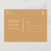 お知らせ ワイングラス 任意の色 ポストカード (裏面)