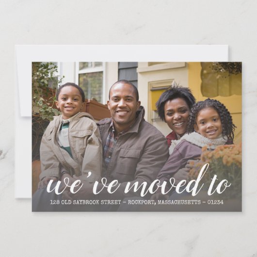 お知らせ 二つの写真を掲載しました 住所変更のお知らせ 案内状 (正面)