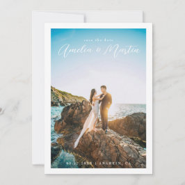 お知らせ 保存 日付付 肖像写真 白い枠 セーブザデート