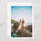 お知らせ 保存 日付付 肖像写真 白い枠 セーブザデート (正面/裏面)