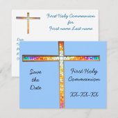 お知らせ - 初めての聖体拝領（少年）- 招待状 (正面/裏面)