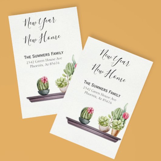 お知らせ 引っ越しました 新年のご挨拶 案内ポストカード