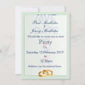 お知らせ 日付 ヴィンテージ バーバー ショップ 招待状 (正面)