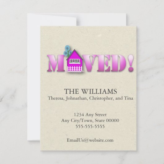 お知らせ（紫） 案内状 (正面)