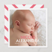 お知らモダンせ-ピンク 案内状 (正面/裏面)