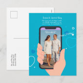 お知ら結婚せの写真休日はがき シーズンポストカード (正面/裏面)