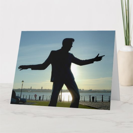 お礼おもしろいレトログリーティングカード サンキューカード (正面)