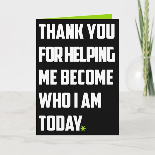 お礼おもしろい サンキューカード (正面)