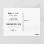 お礼とベビー誕生発表写真 ポストカード (裏面)