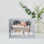 お礼とベビー誕生発表葉書 ポストカード (スタンド正面)