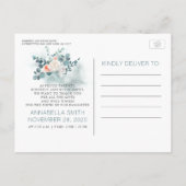 お礼とベビー誕生発表 案内ポストカード (裏面)