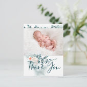 お礼とベビー誕生発表 案内ポストカード (スタンド正面)