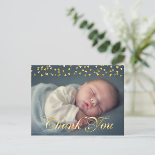 お礼とベビー誕生発表 案内ポストカード (スタンド正面)