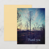 お礼のカード（大気中の感謝） サンキューカード (正面/裏面)