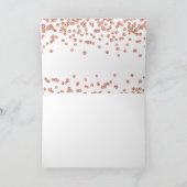 お礼のバラ金ゴールドグリッター紙吹雪ホワイト サンキューカード (内部)