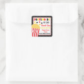 お礼のプレゼントを言うために飛び込む スクエアシール (バッグ)