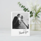 お礼のミニマル写真カード セーブザデート (スタンド正面)