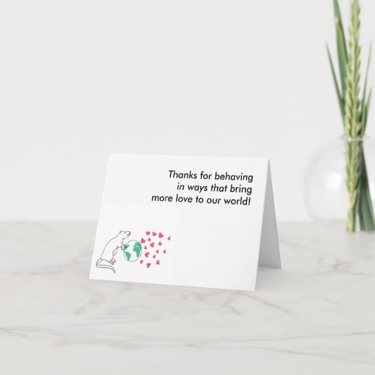 お礼のメモ サンキューカード (正面)