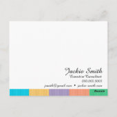 お礼のメモ – 両面 ポストカード (裏面)