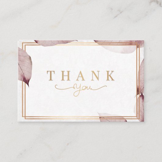 お礼のヴィンテージカード  名刺 (正面)