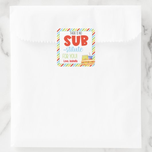 お礼の代わりは無い スクエアシール (バッグ)