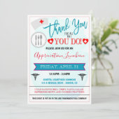 お礼の医療従業員イベント 招待状 (スタンド正面)