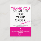 お礼の印 名刺 (正面)