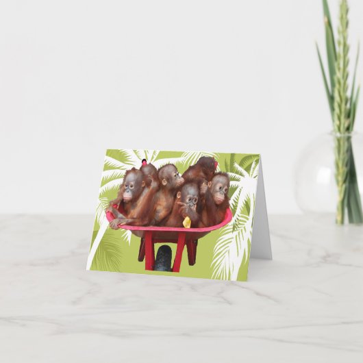 お礼の山感謝してい。  カード (正面)