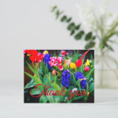 お礼の春の花#3はがき ポストカード (スタンド正面)