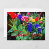 お礼の春の花#3はがき ポストカード (正面/裏面)