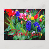 お礼の春の花#3はがき ポストカード (正面)