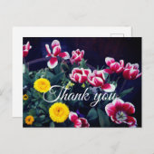 お礼の春の花#4はがき ポストカード (正面/裏面)