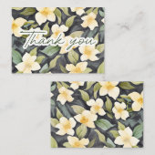 お礼の水の色ガーデニアスありがとうノート ノートカード (正面/裏面)