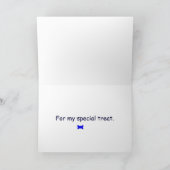 お礼の犬の漫画のカード サンキューカード (内部)